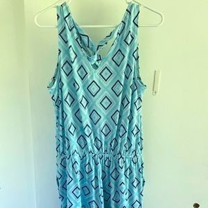 Light blue patterned romper. Super stretchy and comfy! Only worn once
